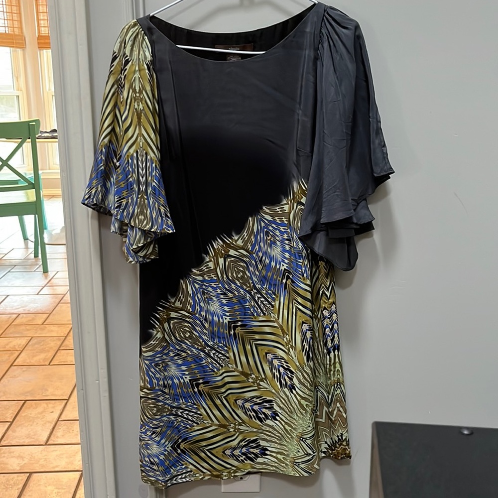 Single butterfly sleeve silk dress NORDSTROM